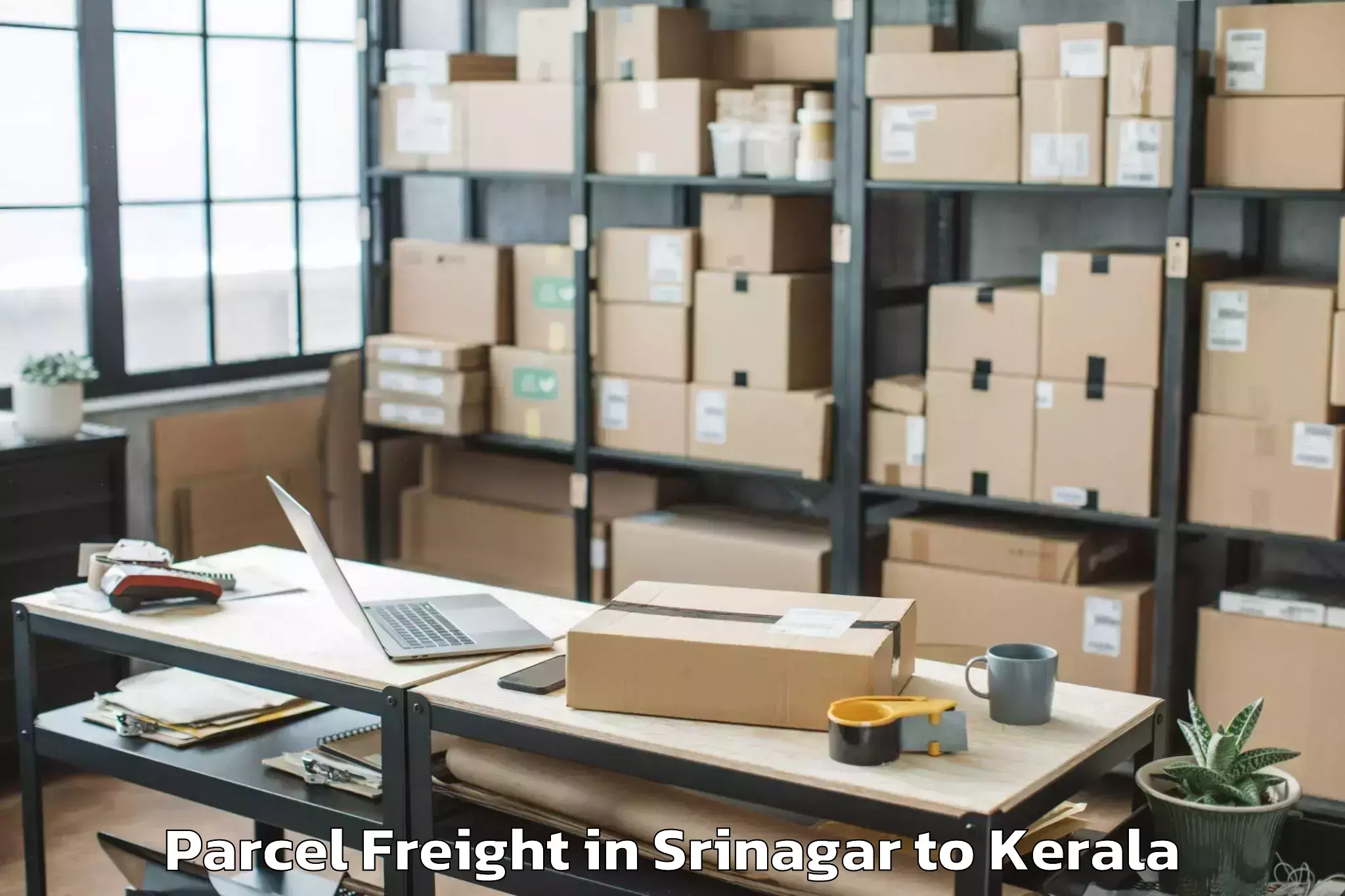 Affordable Srinagar to Kerala Kalamandalam Cheruthuru Parcel Freight